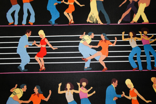 Preview: Designer-Baumwollstoff Rapport Let us Dance (58 cm)